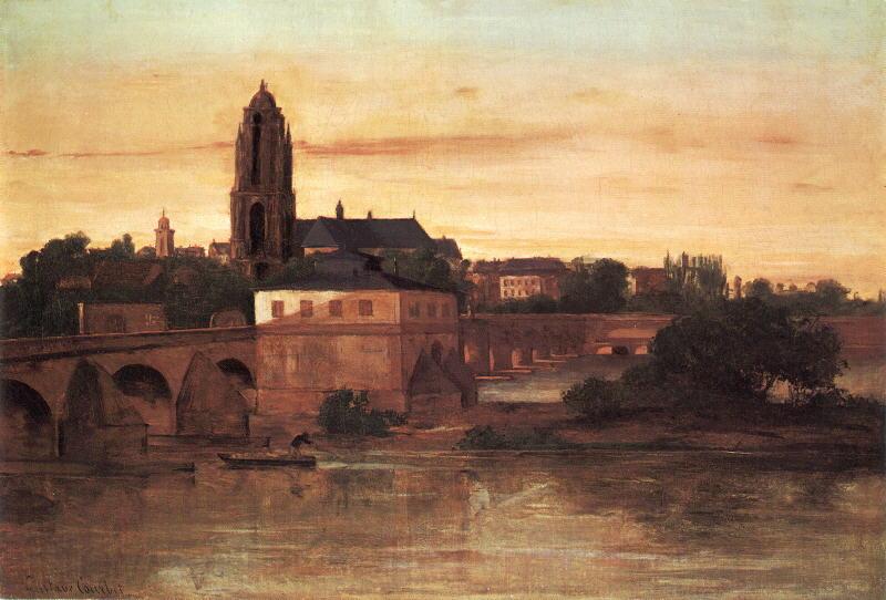 Gustave Courbet View of Frankfurt am Main France oil painting art